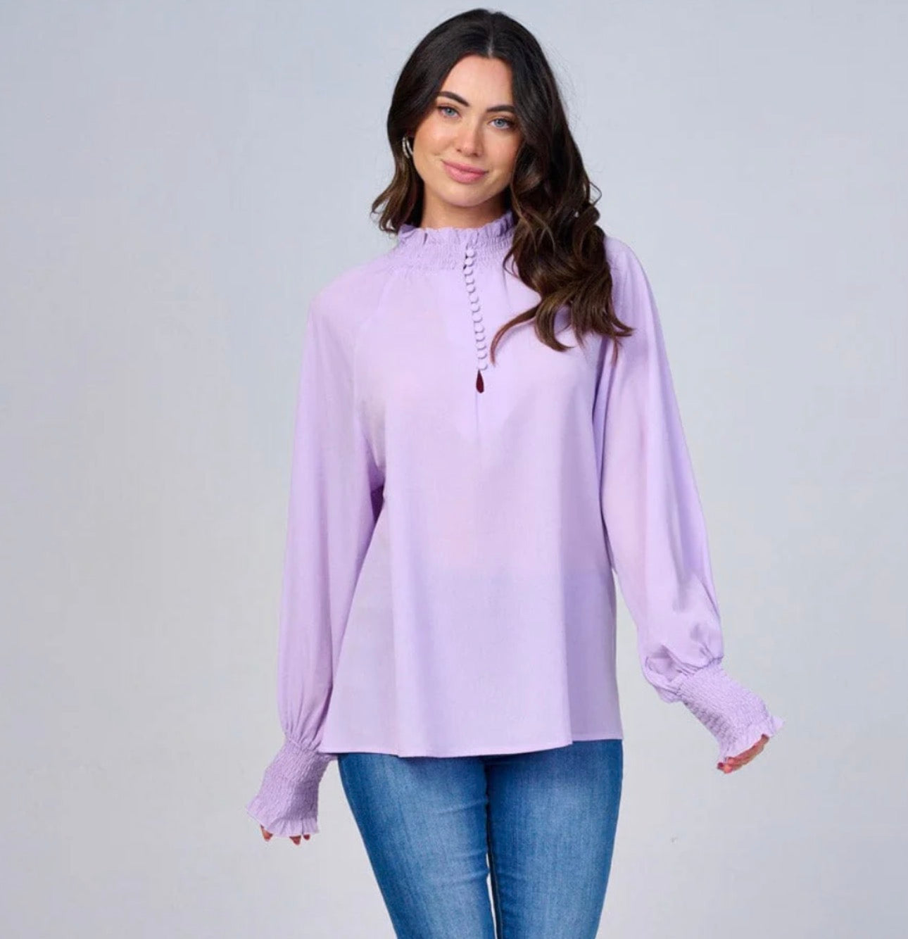 Long Sleeve Button Up Blouse
