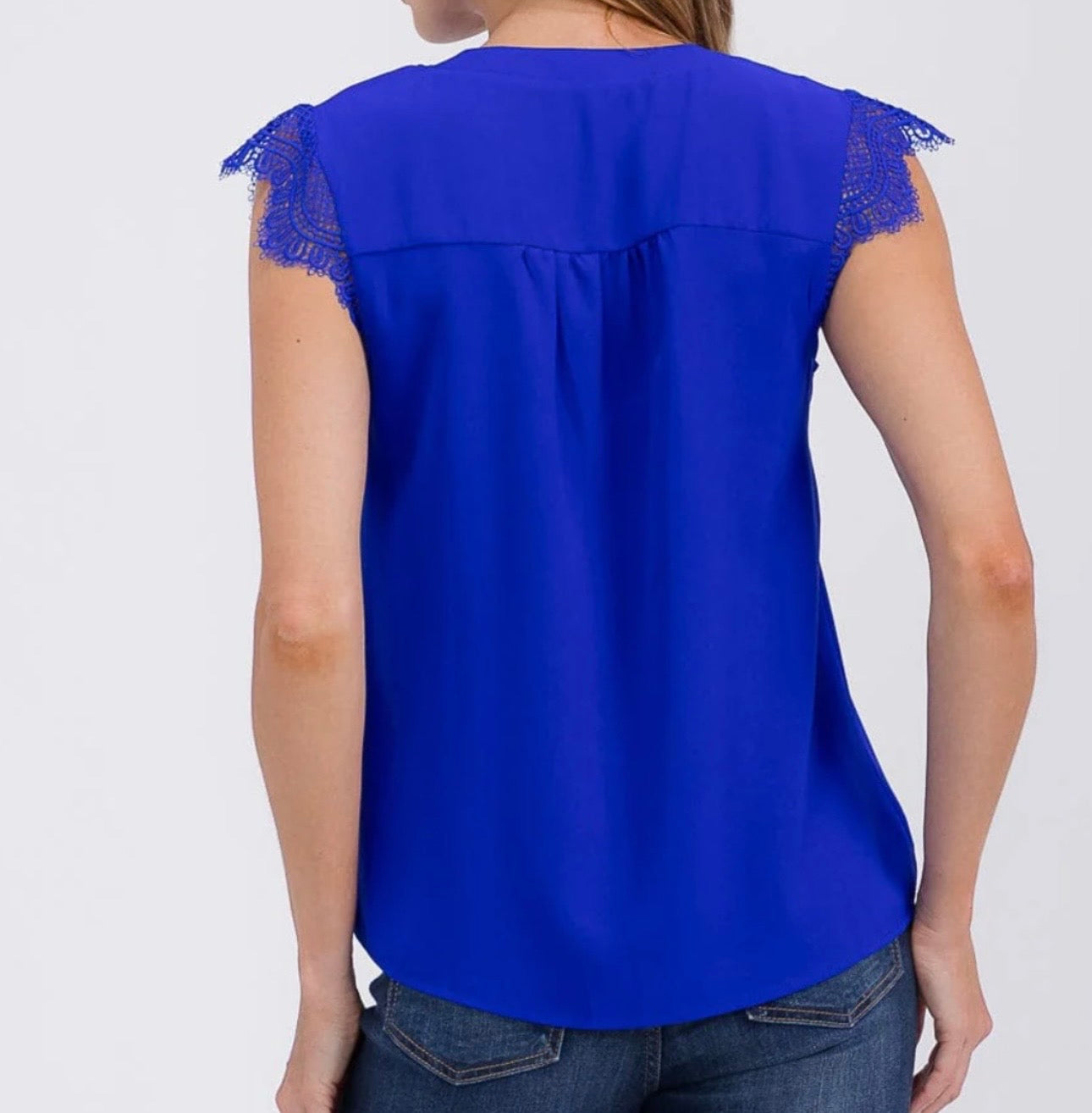 Short Sleeve V-Neck Blouse