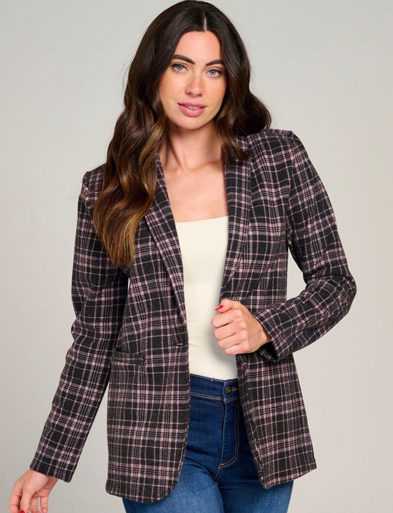 Plaid Blazer
