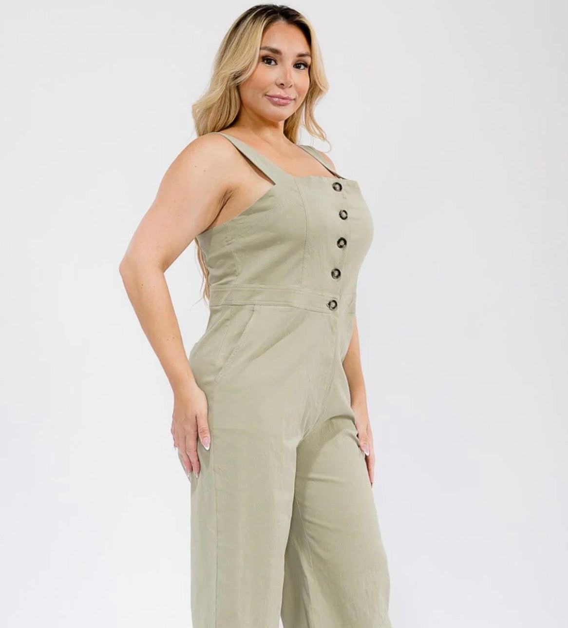 Denim Jumpsuit (Plus Size)