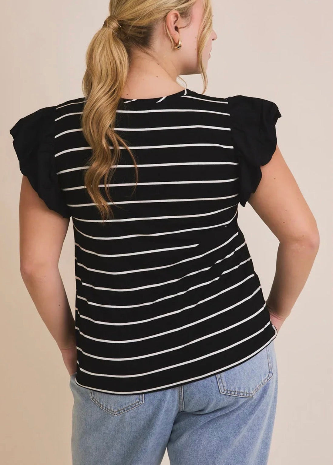 Short Sleeve Ruffle (Plus Size)