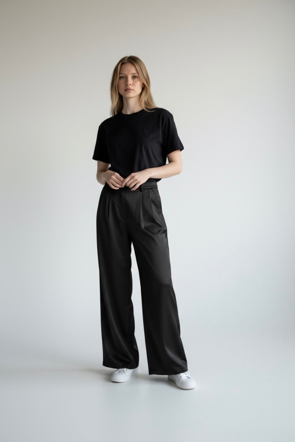 Black Silk Pants