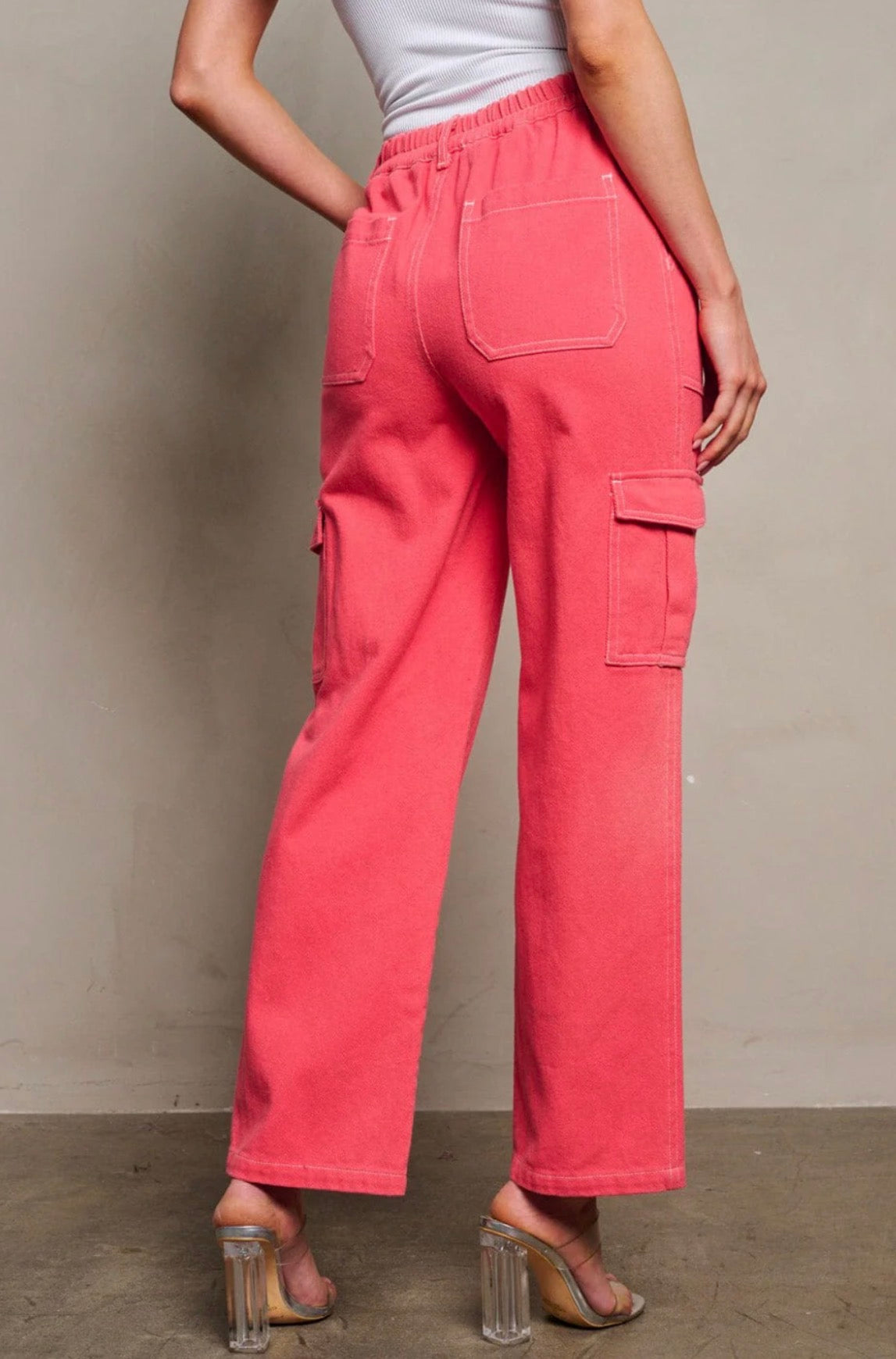 Denim Cargo Pants