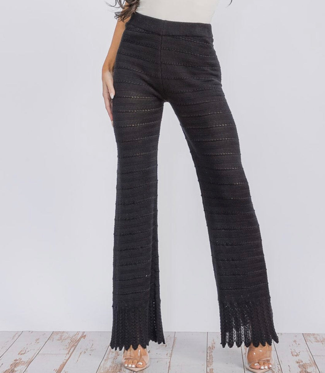 Wide Leg Knit Pants