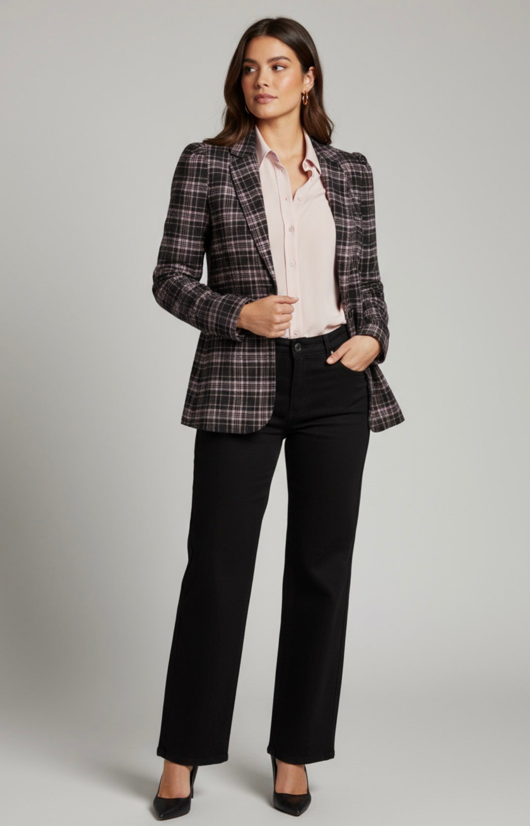 Plaid Blazer