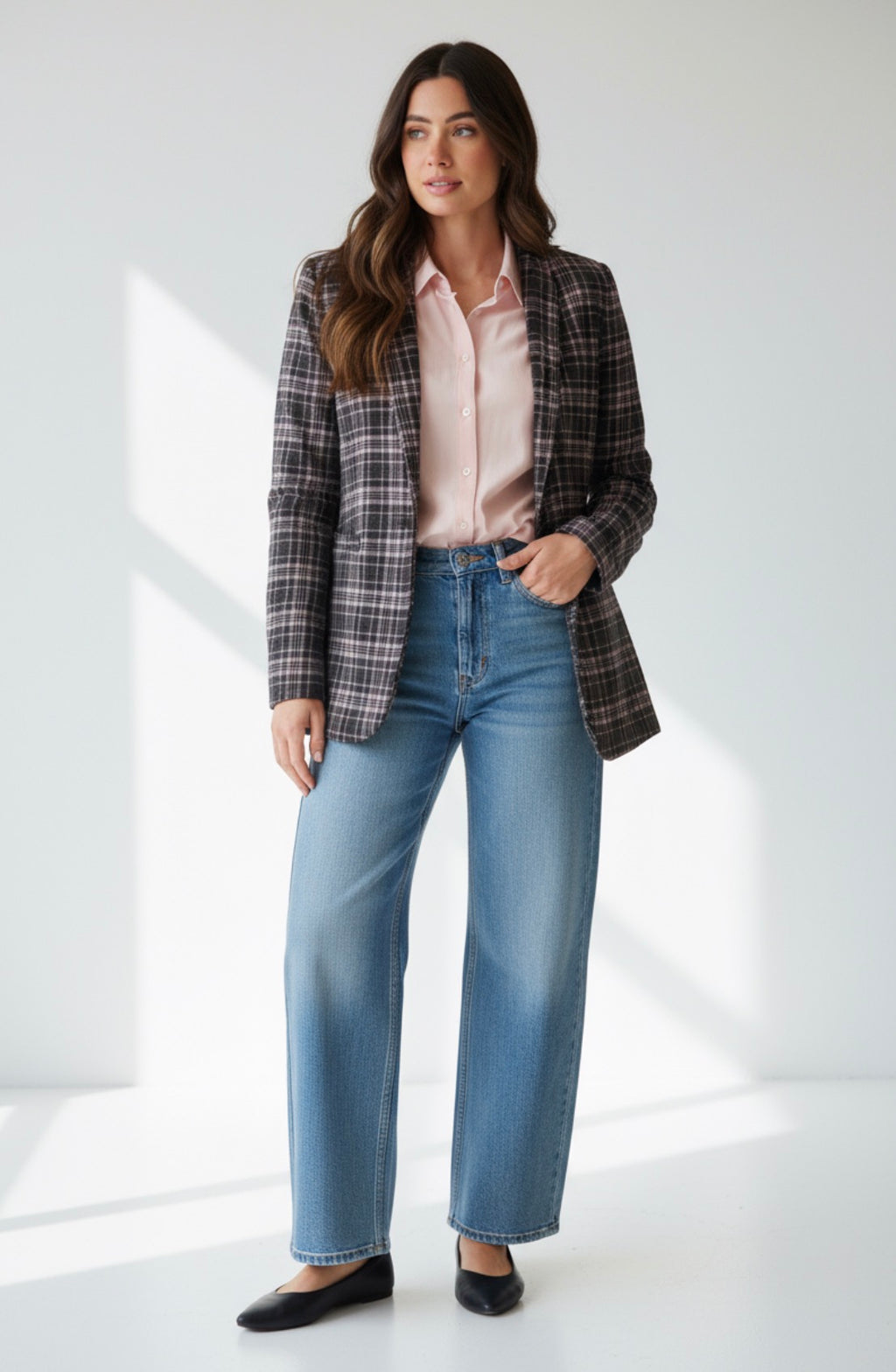 Plaid Blazer